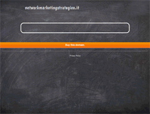 Tablet Screenshot of networkmarketingstrategico.it